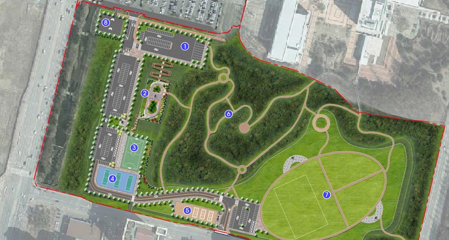 시민체육공원 안내도