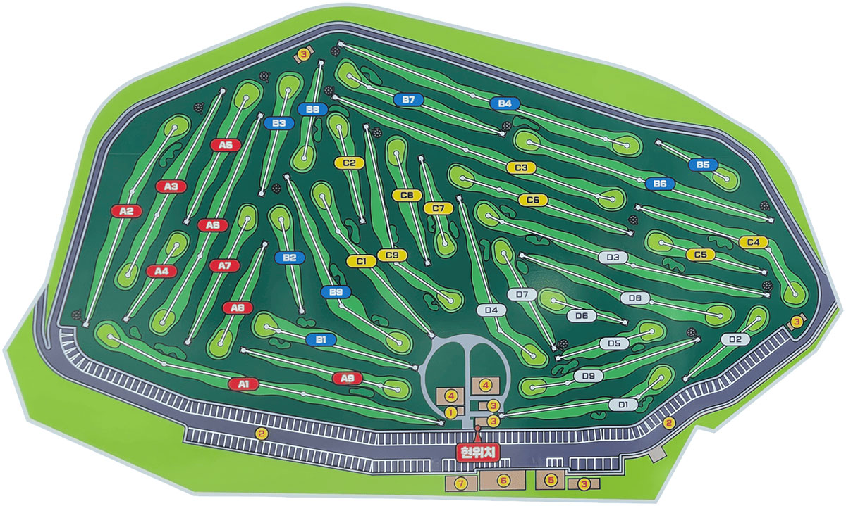 천안파크골프코스안내도